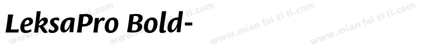 LeksaPro Bold字体转换